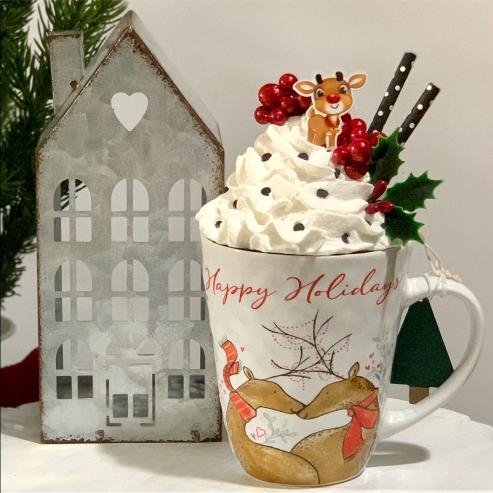 Handmade Mug Topper with Mug. - Picture 1 of 1